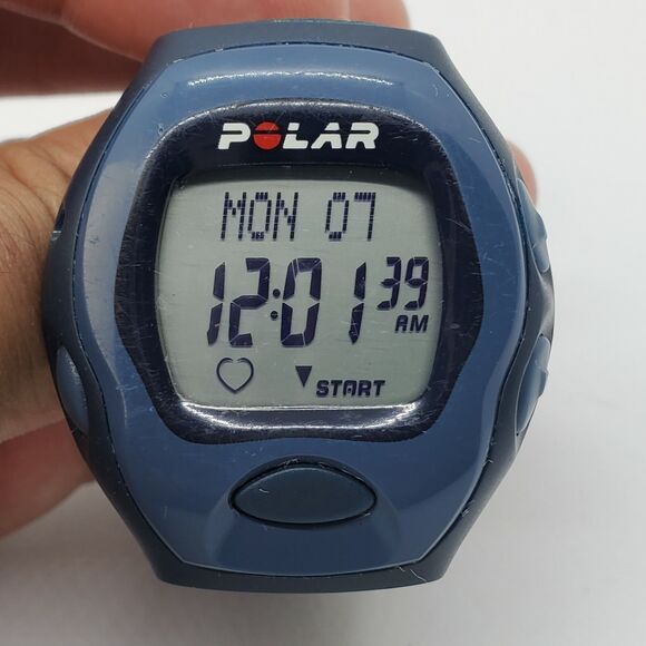 POLAR Trainer Men's Watch BG-750/T776J Blue 40MM Large Case New Battery - Picture 1 of 10